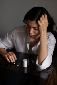 A sad woman before getting sex addiction treatment in Idaho