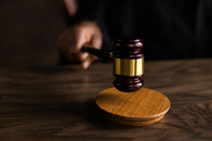 This photo shows a gavel.