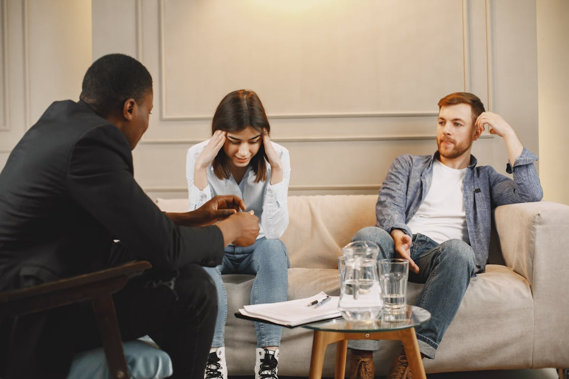 a couple in therapy